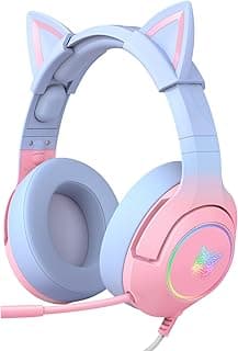 PHNIXGAM Casque gaming oreilles amovibles