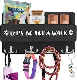 Niciksty Porte-laisse mural avec étagère