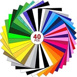 BEYAOBN – 40 feuilles HTV, palette multicolore