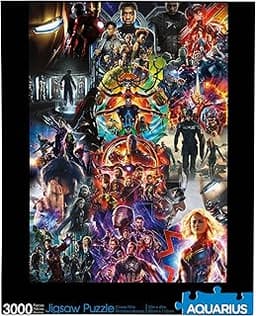 Aquarius Marvel Avengers Collage (Puzzle de 3000 pièces), sans reflet, Ajustement précis, Produit sous Licence Officielle ...