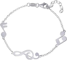 Bracelet musique clé de sol en argent 925 WANDA PLATA
