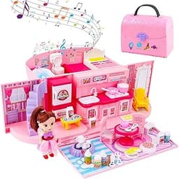 deAO Maison de Poupée 2 en 1