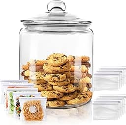 Bocal à biscuits en verre 3,9 L