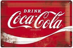 Plaque métal Coca-Cola