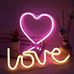 NELUX Pack de 2 Coeur et Love