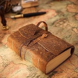 Aceshop Journal vintage en cuir fait à la main