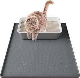 Tapis de litière chat en silicone XXL