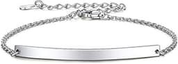 Bracelet argent charme ajustable