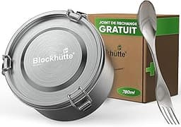 Blockhütte Bento Lunch Box Inox Ronde