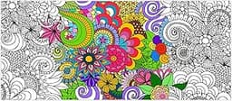 Poster géant Mandala à colorier