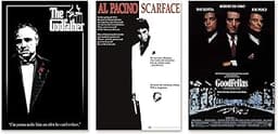 Set de 3 Posters Films Gangsters