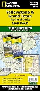 Cartes topographiques Yellowstone & Grand Teton