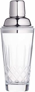 Barcraft Shaker à cocktail en verre taillé