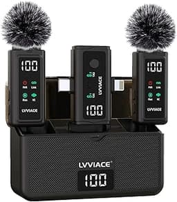 LVVIACE Micro Cravate sans Fil 3 en 1