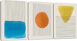 Triptyque abstrait sur toile