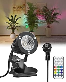 TobeBright 6W RGB Spot à Pince avec Télécommande