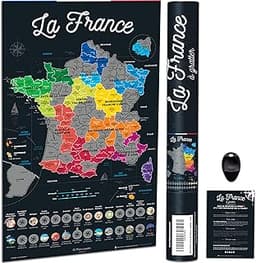 Carte de France à gratter Bonanzana