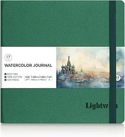 Carnet reliure artisanale motif aquarelle