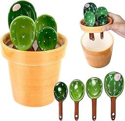 Céramique Ensemble de cuillères à mesurer Cactus