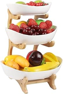 Présentoir fruits céramique 3 étages