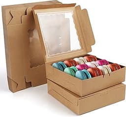 BELLE VOUS Boîtes kraft avec fenêtre (x12)
