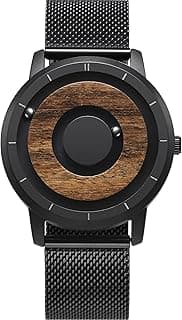 EUTOUR Montre Homme en Bois Magnétique