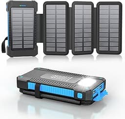 Chargeur solaire 26800 mAh 4 panneaux