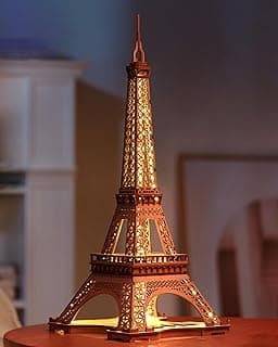 Maquette Bois Tour Eiffel LED