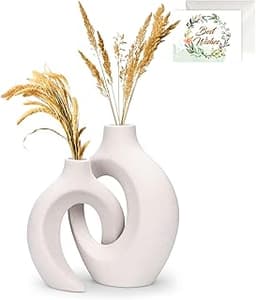 Duo de vases sculpturaux