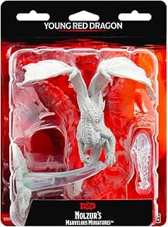 Dragon rouge D&D à peindre
