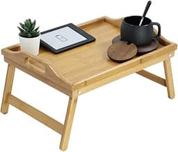 KKTONER Plateau de lit avec Pieds Pliables