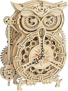 Robotime Puzzle 3D Hibou – horloge en bois