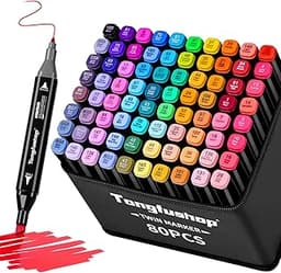 Tongfushop 80 Couleur Marqueurs à Base d'eau