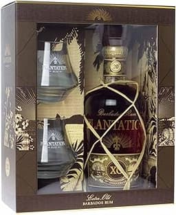 PLANTATION RUM - XO 20th Anniversary - Coffret Spiritueux Rhum avec 2 Verres