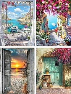 4 Pièces Peinture par Numéro Adulte