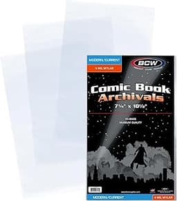 BCW Mylar Current Comic Book Bags 4-Mil (25 pièces)