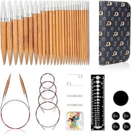 RUIDI – Kit d’aiguilles circulaires en bambou