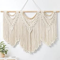 Tenture macramé grand format