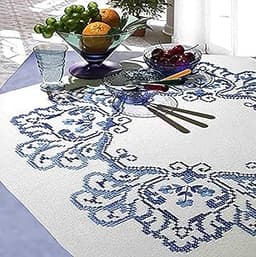 Kamaca Kit de broderie Nappe Motif floral classique