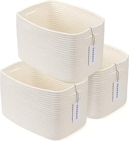 XUANGUO Cotton Rope storage Basket Bins