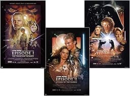 Lot de 3 posters Star Wars Episode I-III