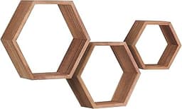 PHOENANCEE Lot de 5 étagères hexagonales