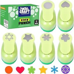 Lot de 6 mini perforatrices à motif cercle