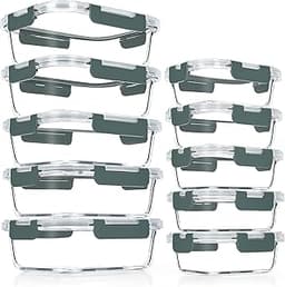 Lot de 10 boîtes en verre VERONES
