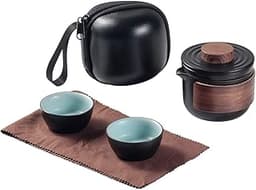 Mini théière de voyage en céramique