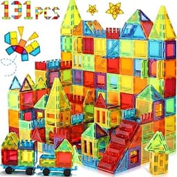 WISE BLOCK Blocs de Construction Magnétiques 131 PCS