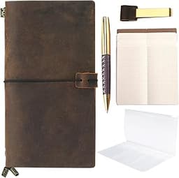 Carnet cuir rechargeable