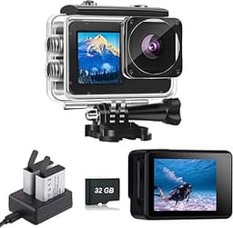 Xilecam Caméra Sport Double écran 1080P
