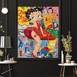 CloudShang Mona Lisa graffiti – toile pop art