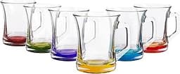 Lav - Lot de 6 Tasses en Verre coloré